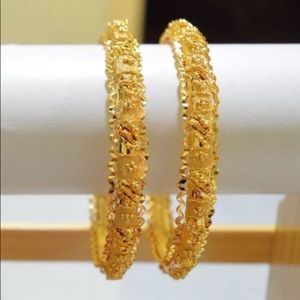 Gold Plated Indian Bollywood Bangles Kada